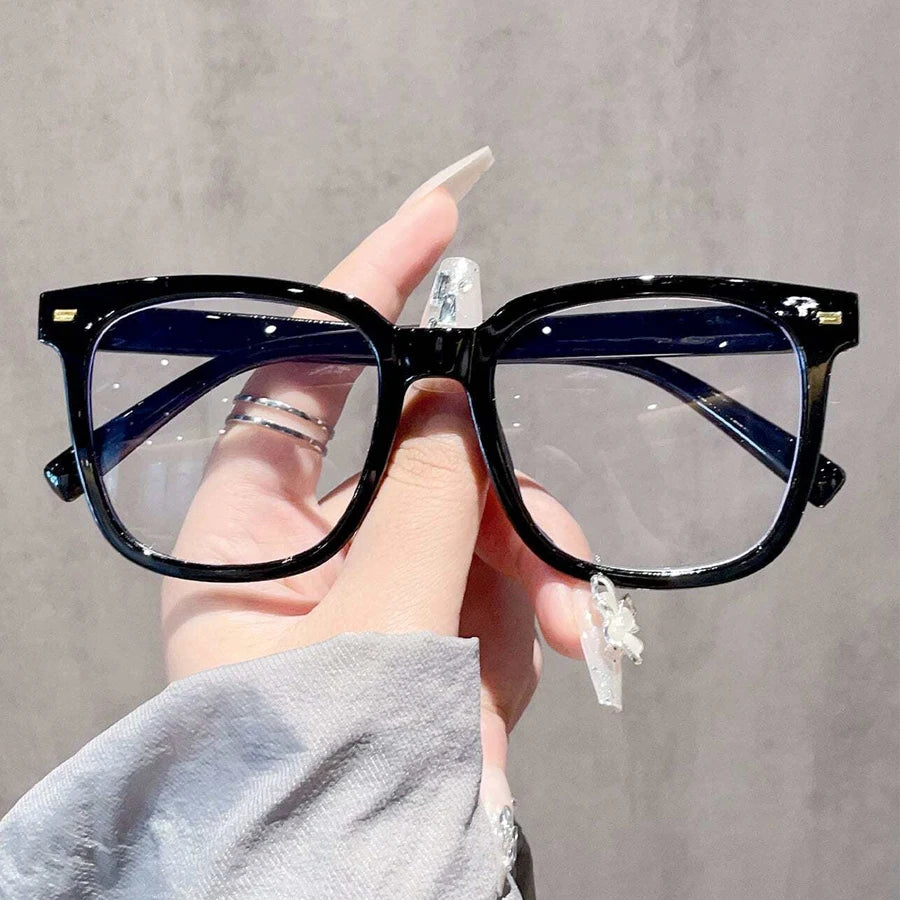 Neu Transparente Computerbrille Rahmen Frauen Männer Anti Blau Licht Runde Brillen Blockieren Brille Optische Spektakel