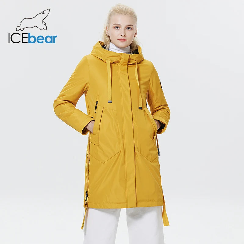 ICEbear 2023 new fall women's coat with a hood casual wear quality fashion autumn parka  brand clothing GWC20035D