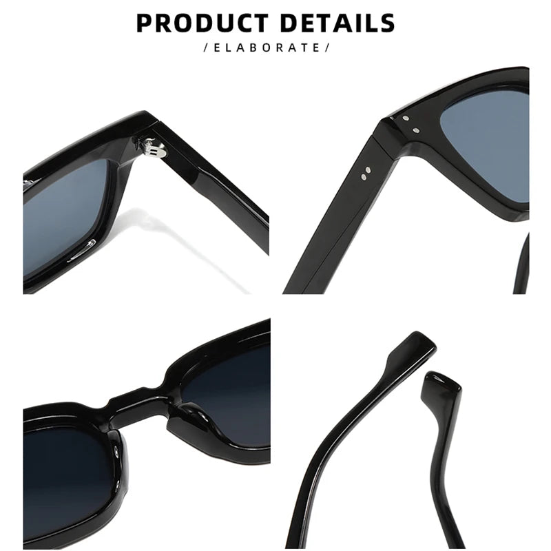 2024 Latest Classic Sunglasses Men Luxury Brand Designer Vintage Retro Square Women Anti Blue Light Sun Glasses UV400 Shades