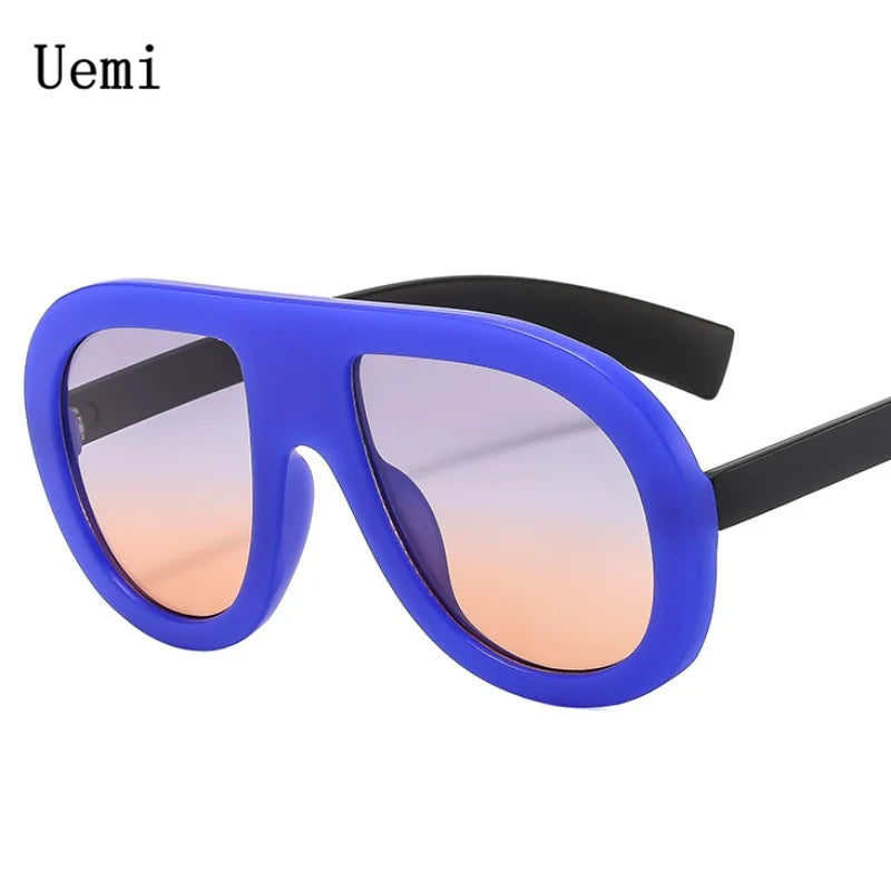 New Green Pilot Round Sunglasses For Women Men Fashion Casual Sun Glasses Driving Ins Trending Shades UV400 Eyeglasses