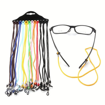 12 stücke Multi Farbe Nylon Brillenband Halter Brillen Kette Anti Slip Sonnenbrille Kette Frauen Männer Rutschfeste Brillen Accessoriesr