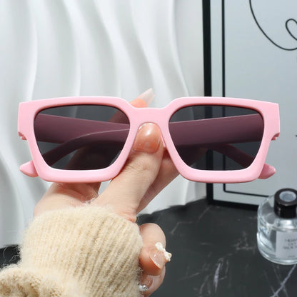 Brand Fashion Square Sunglasses Women Shades UV400 Vintage Small Rectangle Punk Men Driving Sun Glasses