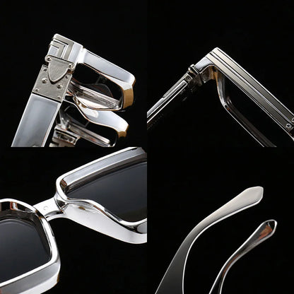 SHAUNA Retro Square Sunglasses Women Brand Designer Summer Styles Candy Colors Fashion Silver Mirror Shades Men UV400