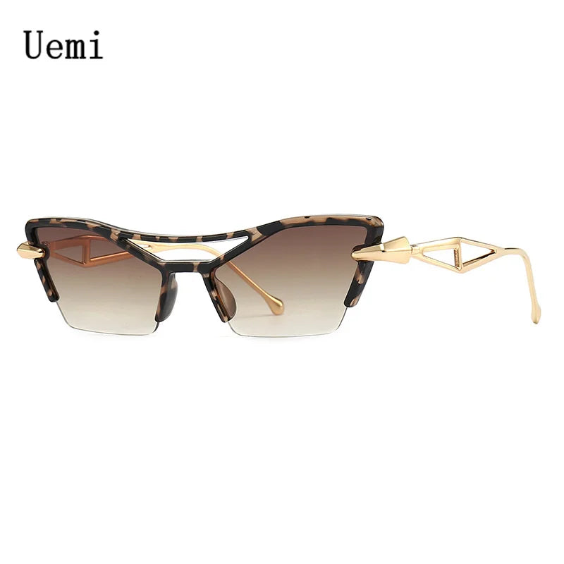 New Fashion Modern Small Cat Eye Sunglasses For Women Men Retro Brand Designer Sun Glasses Luxury Female Shades UV400 Eyeglasses