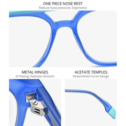 HEPIDEM Multicolor Acetate Glasses Men Retro Square Eyeglasses Women Spectacles Eyewear 9253