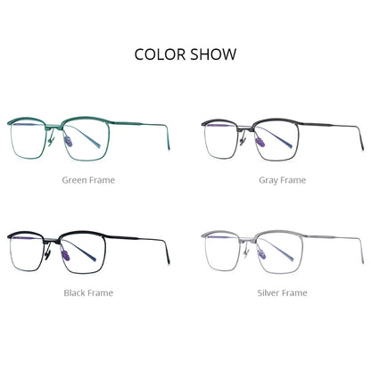 FONEX Titanium Glasses Men Square Ultralight Eyeglasses  2023 New Design Women Grace Eyewear F85724