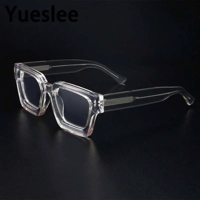 54290 High Quality Acetate Optics Glasses Frame Retro Square Eyewear Designer Luxury Prescription Glasses Frames Optical Eyewear