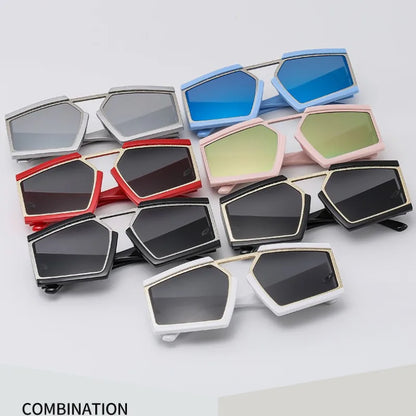 New Fashion Irregular Square Sunglasses For Women Men Vintage Luxury Sun Glasses Trending Shades UV400 Eyeglasses