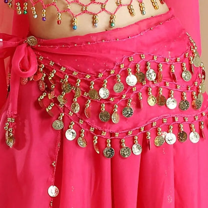 For Thailand/India/Arab Show Costumes Tassels Sexy Waist Chain Dancer Skirt Belly Dance Belt Hip Scarf