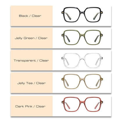 SHAUNA Fashion Women Luxury Glasses Frame Spring Hinge Square Men Clear Anti-blue Light Eyewear Retro Rivets Optical Frame