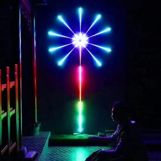 Bande lumineuse LED RGB pour feux d'artifice, Bluetooth, intelligente, néon, application, bandes lumineuses LED USB 5 V, décoration de fête de Noël