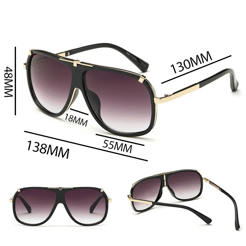 SHAUNA Retro Men Square Sunglasses Brand Designer Fashion Women Gradient Lens Glasses UV400