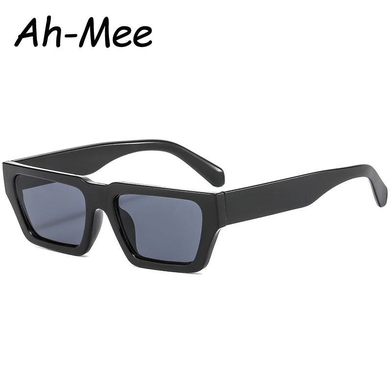 Vintage Sonnenbrille mit quadratischem Rahmen für Damen und Herren, modische Sonnenbrillen, Punk, beliebte Retro-Hip-Hop-Brille für Damen, UV400