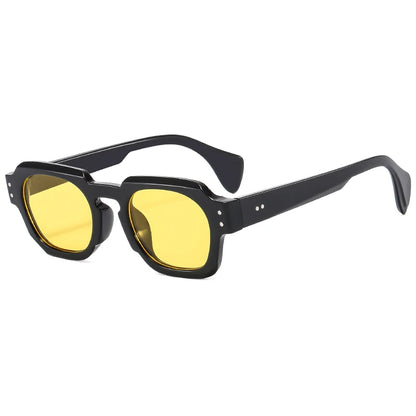 Lunettes de soleil carrées tendance pour femmes, marque de luxe, rétro, design, hommes, tendance, noir, gris, nuances UV400