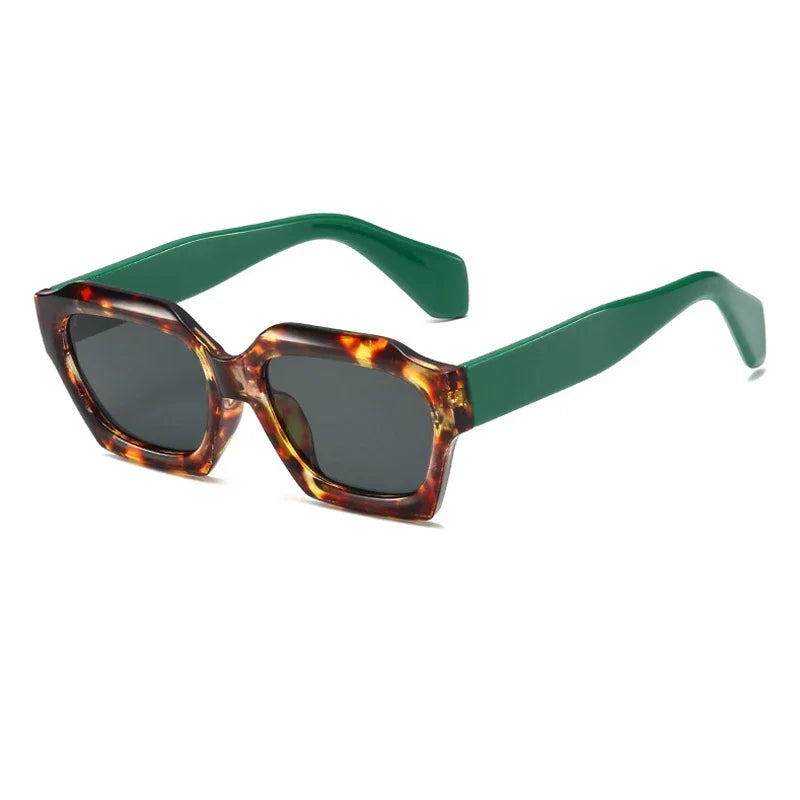 Lunettes de soleil carrées de nouvelle personnalité pour femmes et hommes, marque de luxe, design irrégulier, petite monture, lunettes de soleil pour femmes, lunettes de voyage