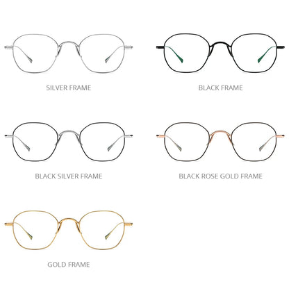 FONEX Titanium Glasses Men Vintage Square Eyeglasses Frame Women 2022 New Titan Retro Eyewear F85731