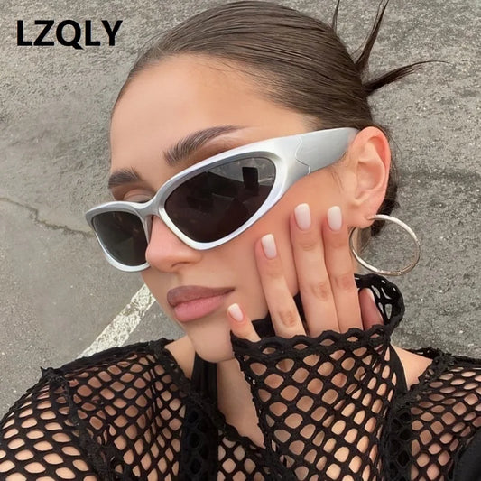 Y2k Fashion Punk Sport Sonnenbrillen für Frauen Männer Luxusmarke Designer Sonnenbrille Vintage Shades Damen Goggle UV400 Brillen