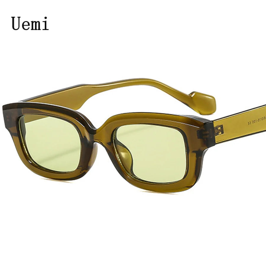 New Fashion Candy Square Sunglasses For Women Men Retro Small Frame Designer Sun Glasses Ins Trending Shades UV400 Eyeglasses