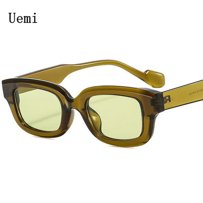 Lunettes de soleil carrées tendance pour femmes et hommes, nouvelle collection, monture rétro, petite monture, design, nuances tendance, UV400