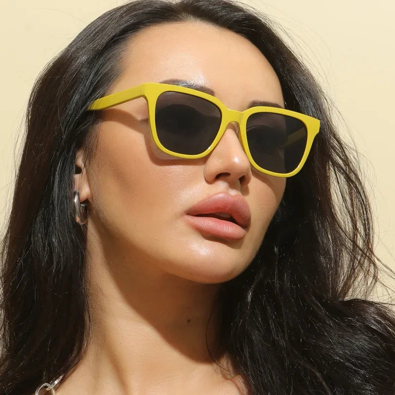 Vintage Square Sunglasses Women Brand Retro Rectangle Small Frame Leopard Sun Glasses Female Travel Hip-hop Eyewear UV400