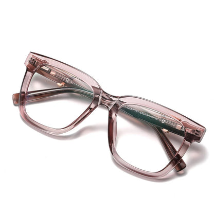 SHAUNA Spring Hinge Fashion TR90 Women Square Glasses Frame Anti-blue Light Optical Computer Eyeglasses