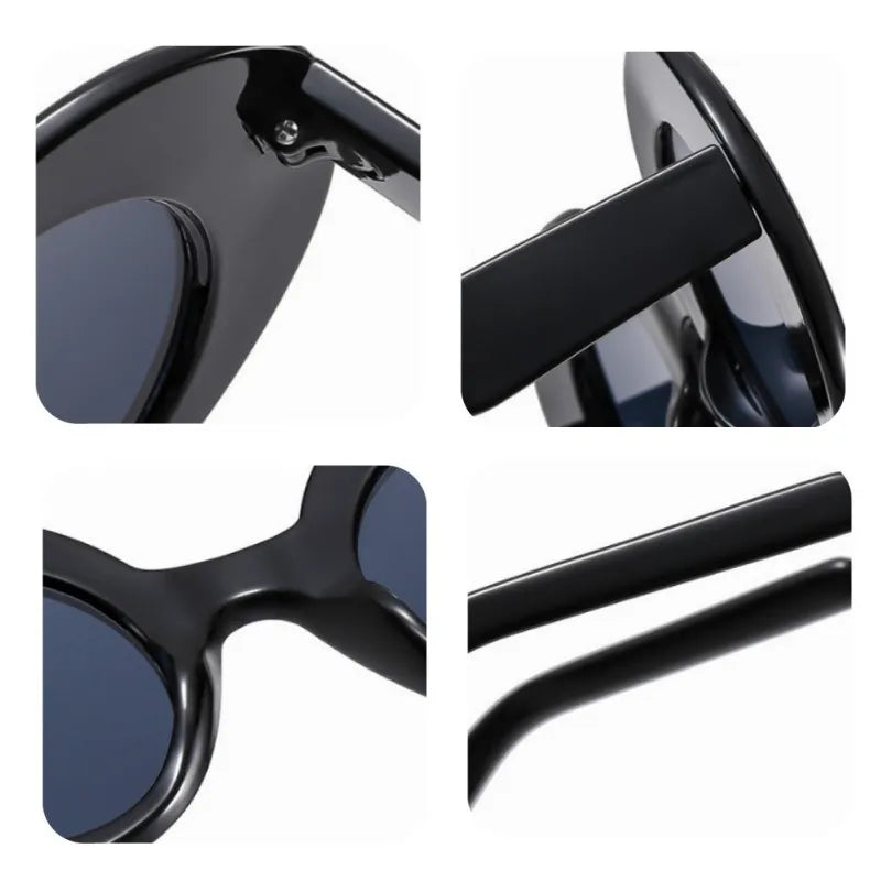 New Fashion Green Round Sunglasses For Women Men Modern Luxury Designer Female Sun Glasses Shades UV400 Eyeglasses Wholesale