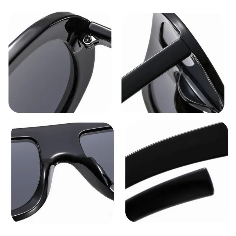 New Green Pilot Round Sunglasses For Women Men Fashion Casual Sun Glasses Driving Ins Trending Shades UV400 Eyeglasses