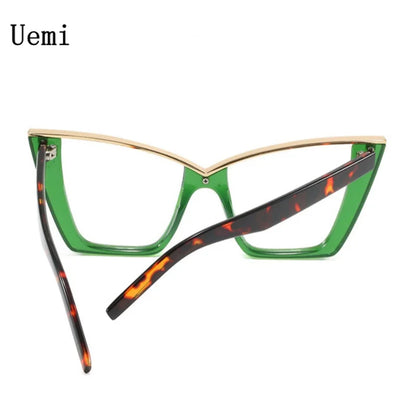 New Fashion Anti Blue Light Cat Eye Glasses For Women Vintage Female Frame Clear Lens Reading Computer Ordinary Optical Eyewear