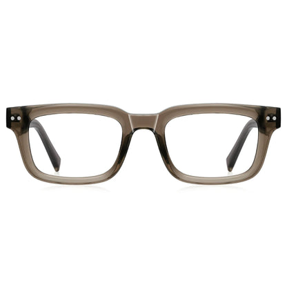 Kachawoo blue light glasses optical male female olive green square thick glasses frame tr90 acetate high quality European style