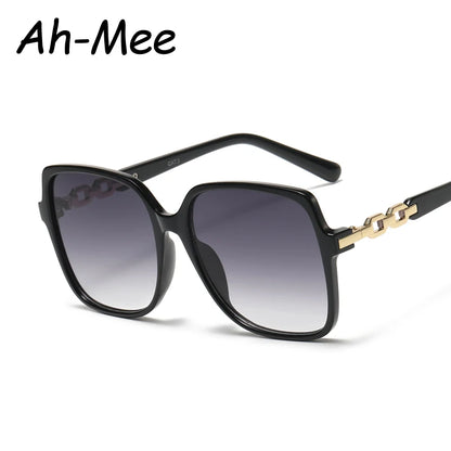 New Fashion Square Trend Sunglasses Women Big Frame Colorful Sun Glasses Female Gradient Oculos Shades Ladies Eyewear