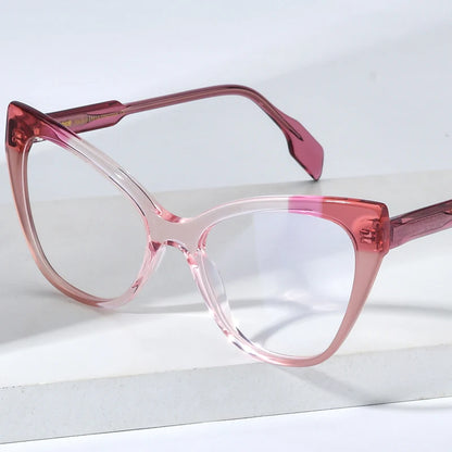 HEPIDEM Multicolor Acetate Glasses Women Designer Cat Eye Eyeglasses Ladies Cateye Spectacle Eyewear 9251