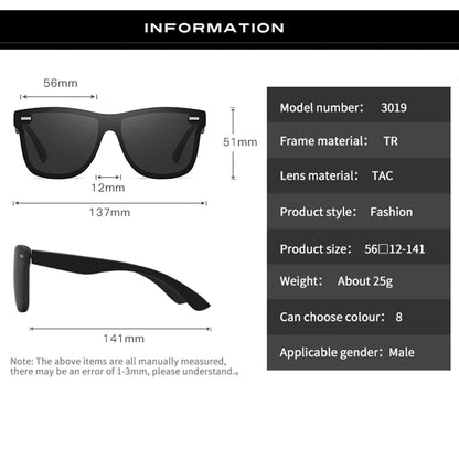 Real High Quality TR 90 Polarized Driving Sunglasses  Men Women Designer Sun Glasses Classic Retro Vintage UV400 Oculos De Sol