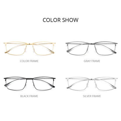 FONEX Titanium Alloy Glasses Frame Men Square Eyeglasses Frames 2020 New Full Korean Eyewear 8105