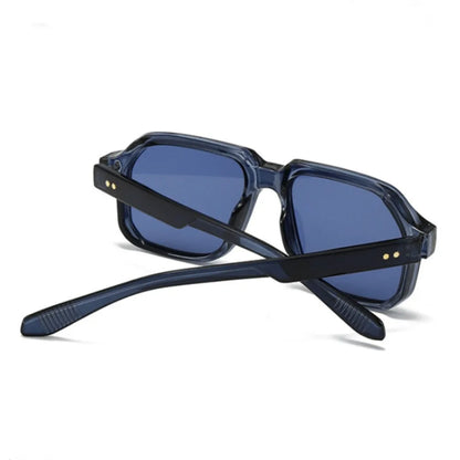 New Fashion Square Sunglasses For Women Men Luxury Retro Rivet Decorate Modern Driving Outdoor Shades UV400 Sun Glasses