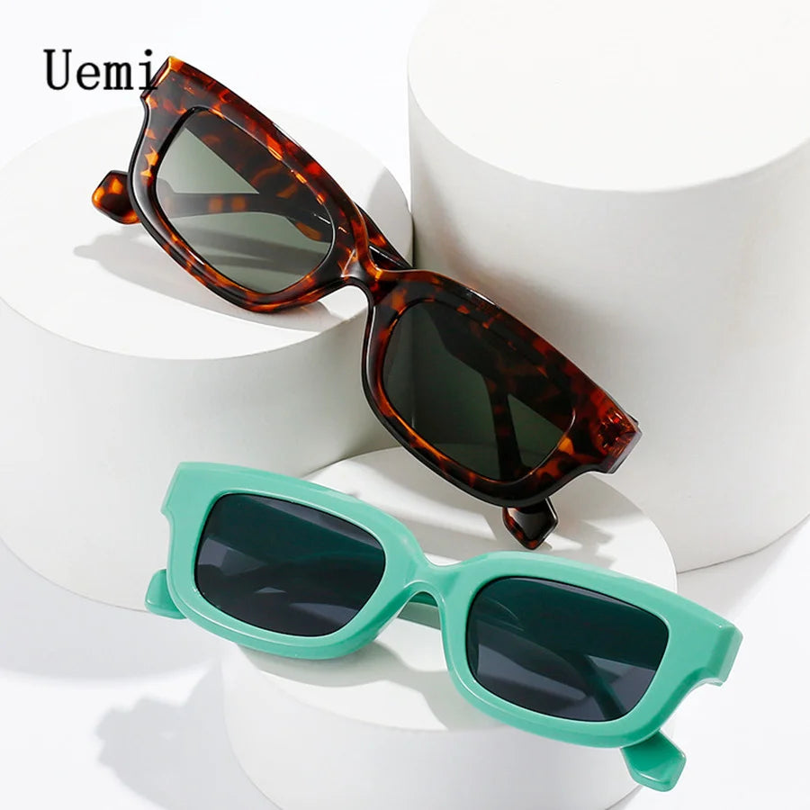 Neue Mode Candy Square Sonnenbrille für Frauen Männer Retro Kleine Rahmen Designer Sonnenbrille Ins Trendy Shades UV400 Brillen