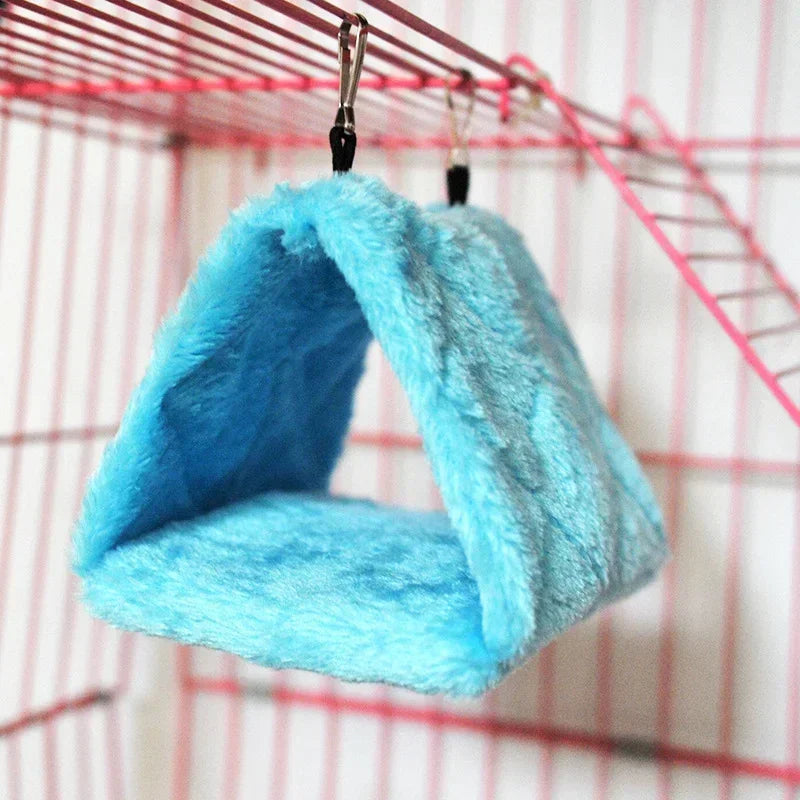 Pet Bird Parrot Cages Warm Hammock Hut Tent Fashion Bed Hanging Cave for Sleeping and Hatching Cage Decoration