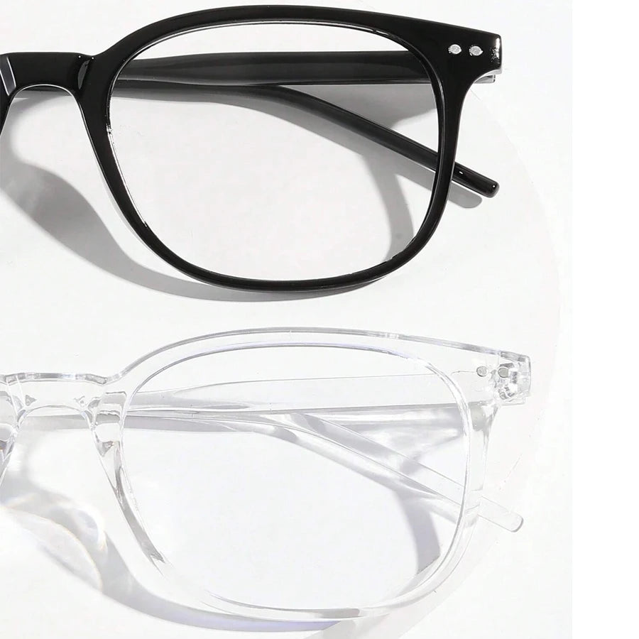 Lunettes carrées noires anti-lumière bleue pour femmes et hommes, monture optique surdimensionnée, protection des yeux, lunettes de bureau pour ordinateur