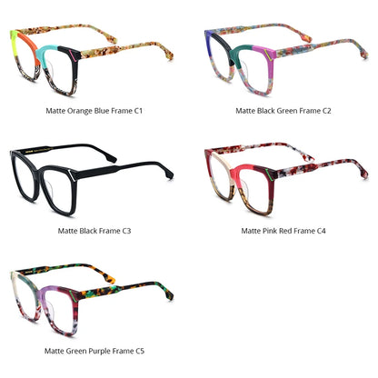 HEPIDEM Acetate Glasses Women 2024 New Men Fashion Square Eyeglasses Spectacles Eyewear H9343