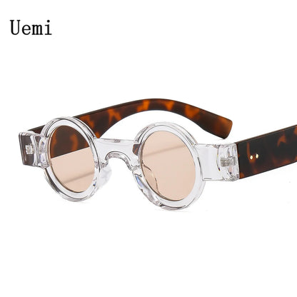 New Retro Punk Small Round Sunglasses For Women Men Clorful Frame Brand Quality Sun Glasses Fashion Trending Shades UV400 Eyegla