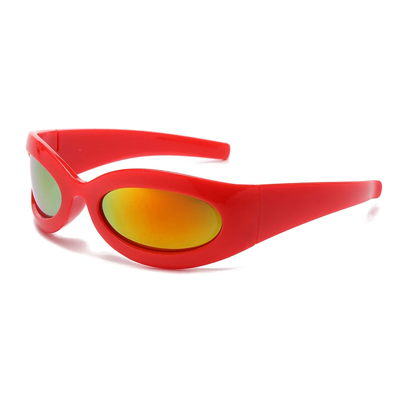 Lunettes de soleil tendance punk pour hommes, cyclisme Y2K, lunettes de soleil enveloppantes, lunettes de sport, lunettes d'équitation, lunettes UV400