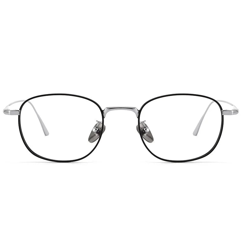 KatKani  New Retro Round Pure Titanium Men's Eyeglass Frame Ultra lLight Optical Prescription Eyeglass Frame Female 10518