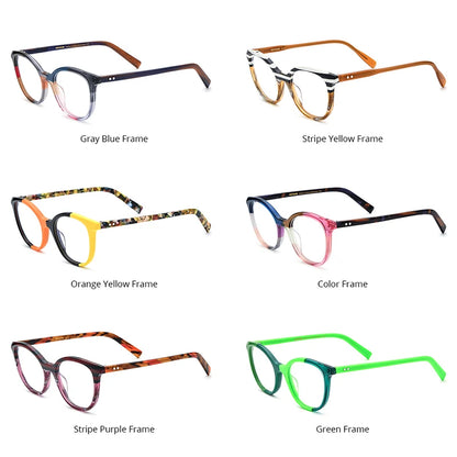 HEPIDEM Multicolor Acetate Glasses Women Retro Square Eyeglasses Men Spectacles Eyewear H9298