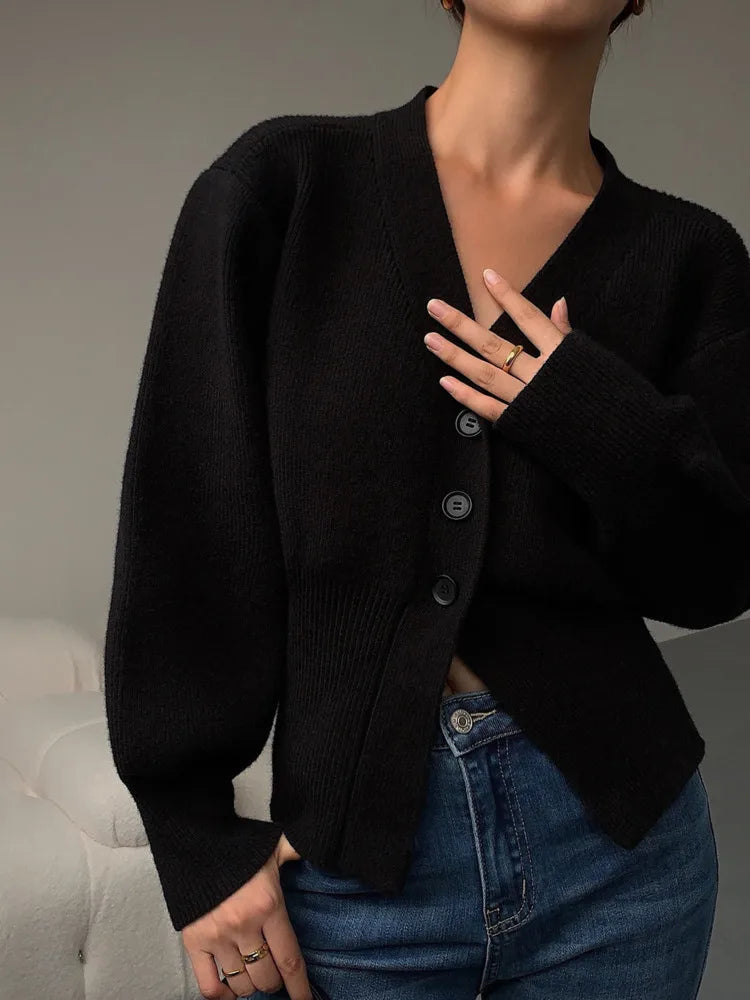 Autumn Sweater Cardigan Coat Women 2022 New Korean Fashion Casual Elegant Long Sleeve Knitted Tops Knitwear Outwear Pull Femme