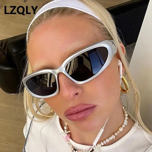 New Y2k Punk Sports Sunglasses Women Men Luxury Brand Designer Sun Glasses Classic Vintage Shades Women's Eyewear UV400 Goggle