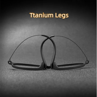 Ultralight Fashion Retro Round Glasses Frames Women TR90 Titanium Optical Prescription Men's Eyeglasses Frame H3050