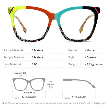 Lunettes en acétate HEPIDEM pour femmes et hommes, nouvelles lunettes carrées à la mode, lunettes de vue, H9343, 2024