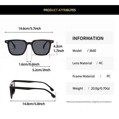 Lunettes de soleil tendance 2024 pour hommes et femmes, verres solaires carrés rétro de haute qualité, classiques, Oculos De Sol Feminino