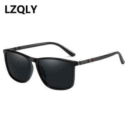 Men's Women's Polarized Sunglasses Fashion Retro Square Driving Travel Anti-glare Sun Glasses TR90 Frame Vintage Eyewear UV400