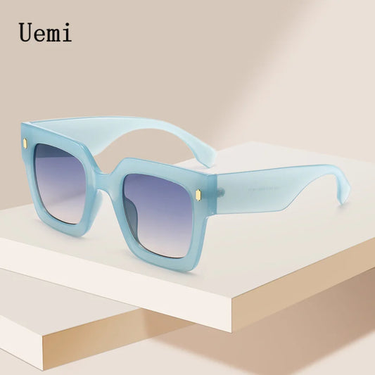 New Brand Desugner Oversized Square Sunglasses For Women Men Vintage Fashion Ladies Sun Glasses Ins Popular Shades UV400 Eyewear