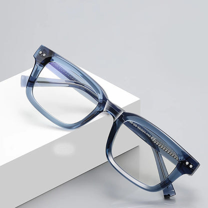 Kachawoo blue light glasses optical male female olive green square thick glasses frame tr90 acetate high quality European style